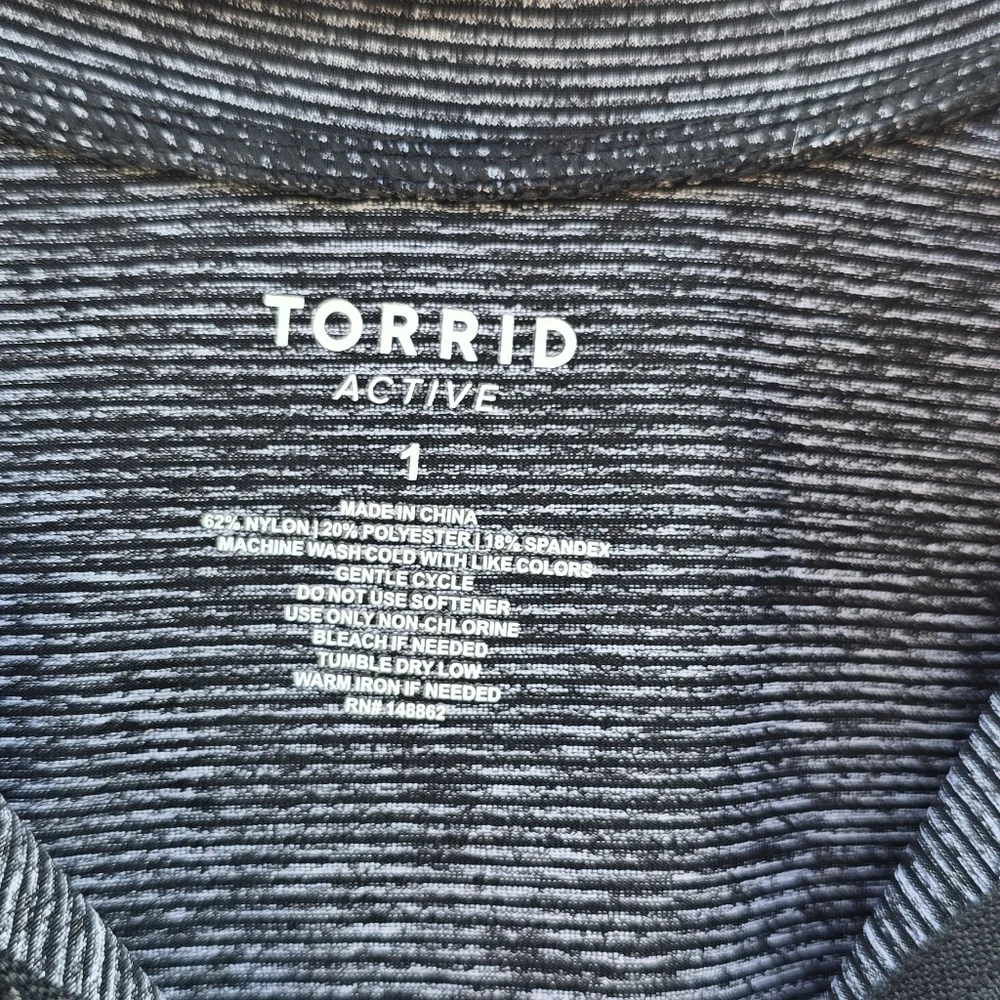 Torrid 2 PC Gray Athletic Zip-Up Jacket Sz (1)and Pants Sz (0) Set $30 See size! - Picture 2 of 8